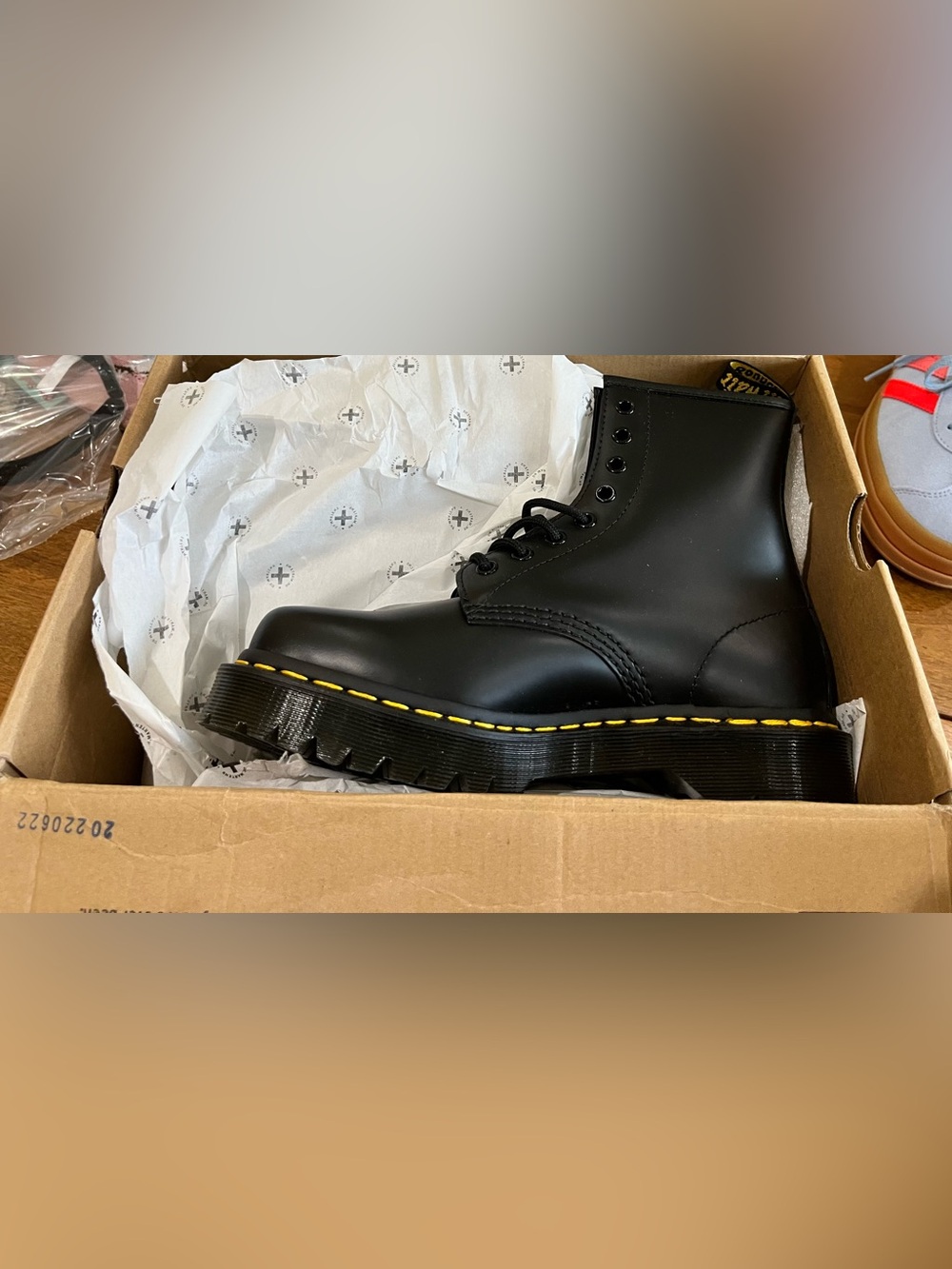Dr Martin Black Bec Squared Boots